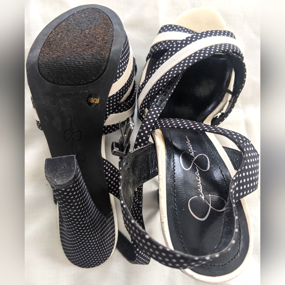 Jessica Simpson Polka Dots Platform Sandals - Picture 6 of 10